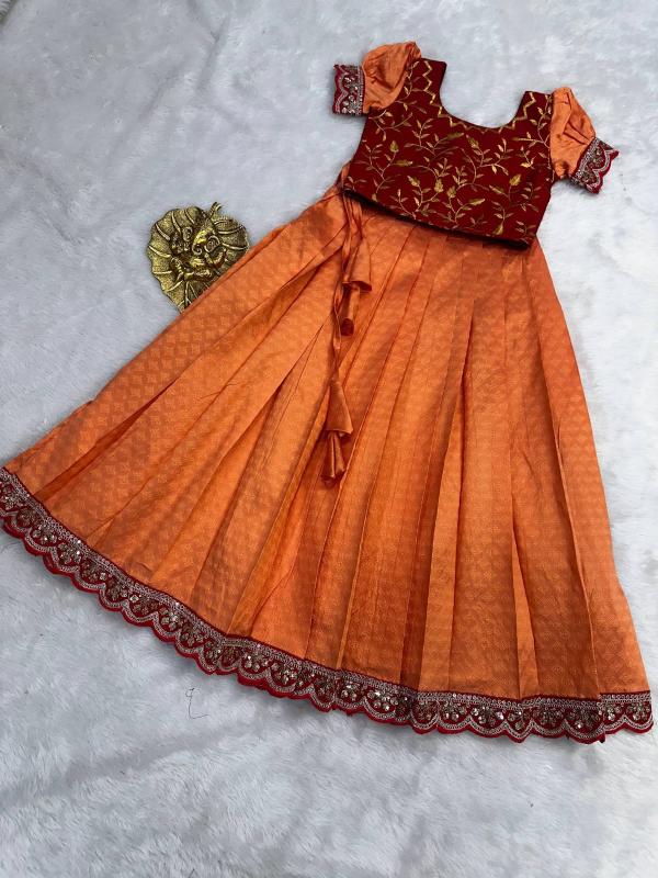 kids lehenga heavy silk Kids fashion wholesale